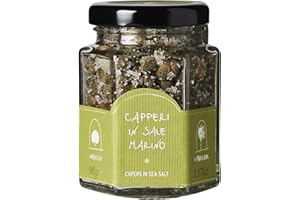 GUSTIAMO Capers in Sea Salt - La Nicchia - Pantelleria Island, Sicily - 90 gr
