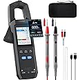 FNIRSI DMC-100 Digital Clamp Meter Multimeter 9999 Counts TRMS, 600A Curve Recording Rechargeable Amp Meter, Measures NCV, AC