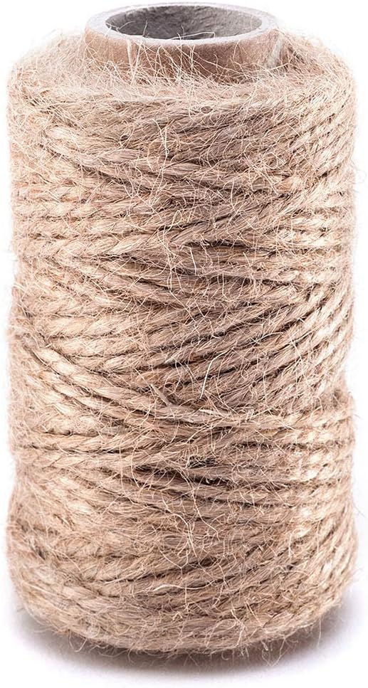 SFS Fabrik 40, 100 u. 250m Juteschnur Garten Kordel Bastelschnur Dekoration Jute Schnur für DIY Kunstgewerbe Gartenschnur Deko (40)
