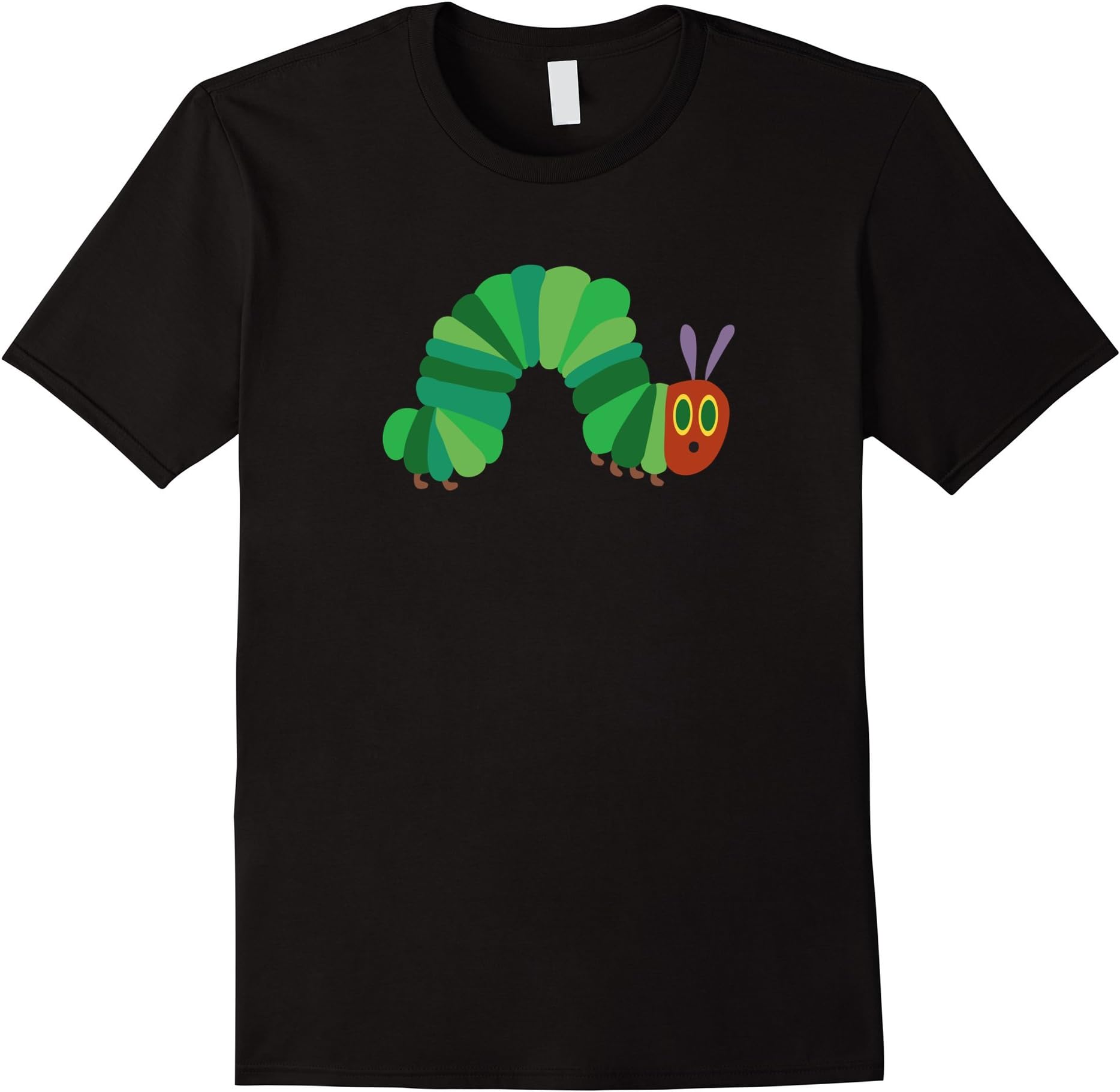 Men's A Very Hungry Caterpillar Shirt - Animal Cute T-Shirt XL Black