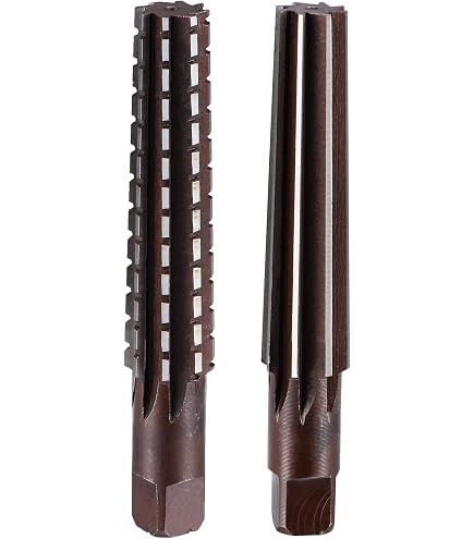 CoCud MT2 Morse Taper Reamer – 15mm To 18mm Cutting Dia, 6 Flute, Alloy Steel – For Aluminum, Copper, Plastic & Wood