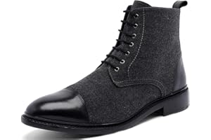 Anthony Veer Monroe Merino Boots for Men | Lace-up | Goodyear Welt Construction | Recraftable Studded Leather Outsole & Ortholite® Cushion Comfort Footbed | Full Grain Calfskin Leather