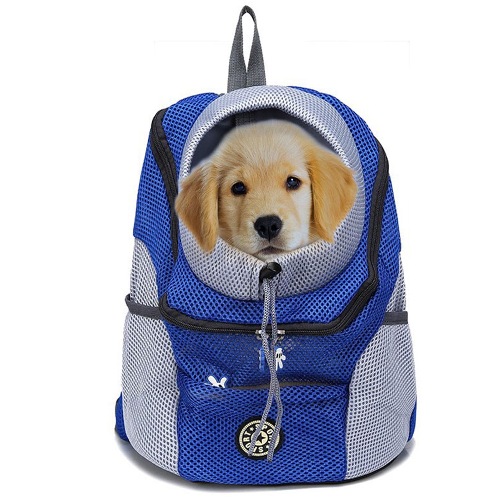 Pet Carrier Backpack for small dog cat up to 2~26 lbs, Hands-Free Pet Travel Bag, Breathable Head-Out Design and Waterproof Bottom for Hiking & Travel