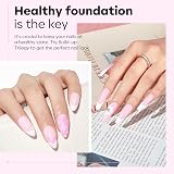 Modelones Pink Builder Gel with Base & Top Coat Set 3Pcs No Wipe Top Coat view 2