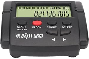 GONETRE Call Blocker Caller Id Box Call Blocking Device Phone Blocker Call Blocker with LCD Display Call Blocker 2000 Groups Large Capacity Prevent Harassment Caller Id Box with LCD