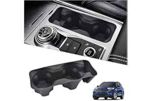 JJMY Cup Holder Inserts Compatible with Ford Explorer 2020-2024 Accessories, Non-Slip Silicone Center Console Cup Holder Protector Organizer for Explorer Interior Accessories
