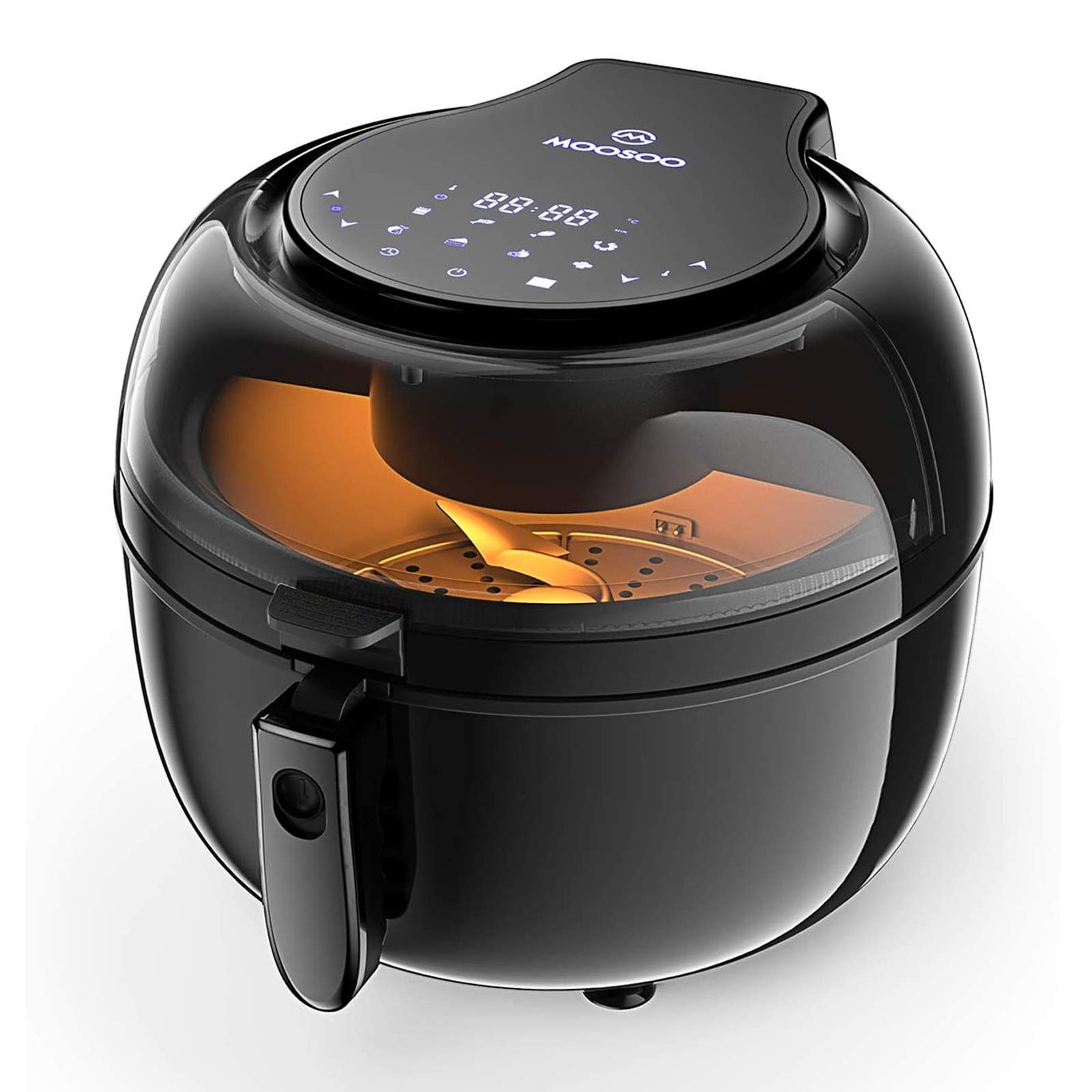 MOOSOO Air Fryer, 7QT Air Fryer Oven for Oil-Less Air Frying Cooking, 8-in-1 Air Fryer with Digital 