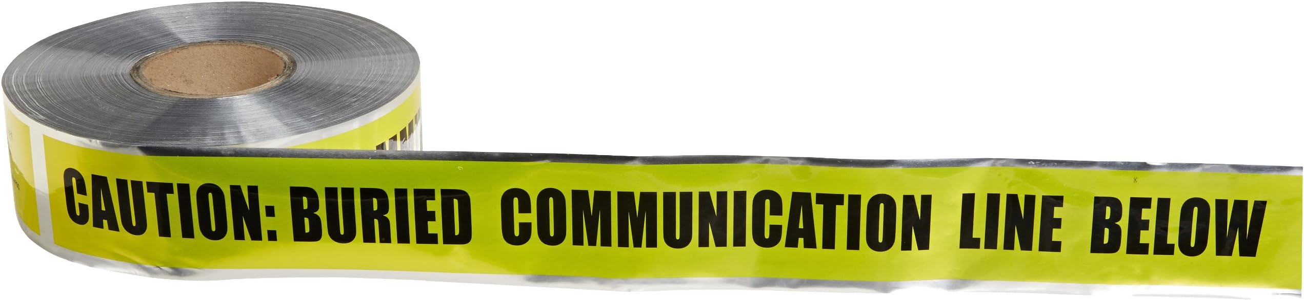 Detectable Underground Line Tape, Legend Caution Buried Communication Line Below, 1000' Length x 3 Width, Yellow by NSI