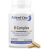Patient One B-Complex | Methylated B Vitamins | Quatrefolic | 120 Capsules | Complete B-complex supplement with all 8 B vitamins, including active forms, for cellular energy, stress &amp; brain support*
