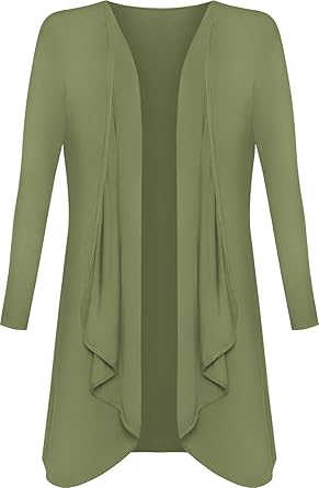 green waterfall cardigan