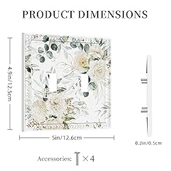 Cuitxrac Boho Green Floral Blossom 2 Gang Wall