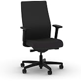 HON Ignition 2.0 Ergonomic Office Chair, Lumbar Support, Desk Chair, Onyx | Ergonomic office desk chair with lumbar support, adjustable arms, office decor, workstation comfort for focused productivity