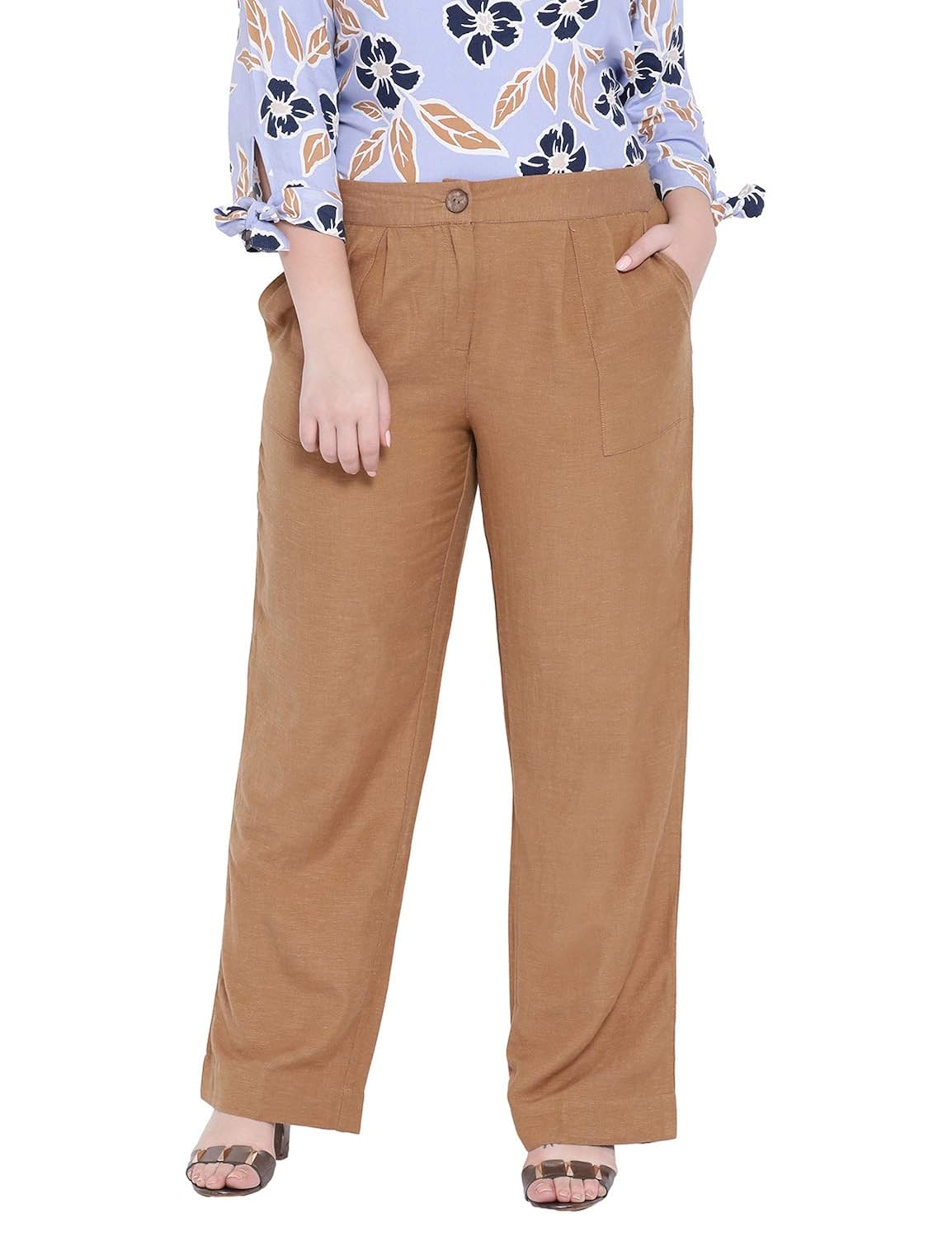 women's plus size cotton pants