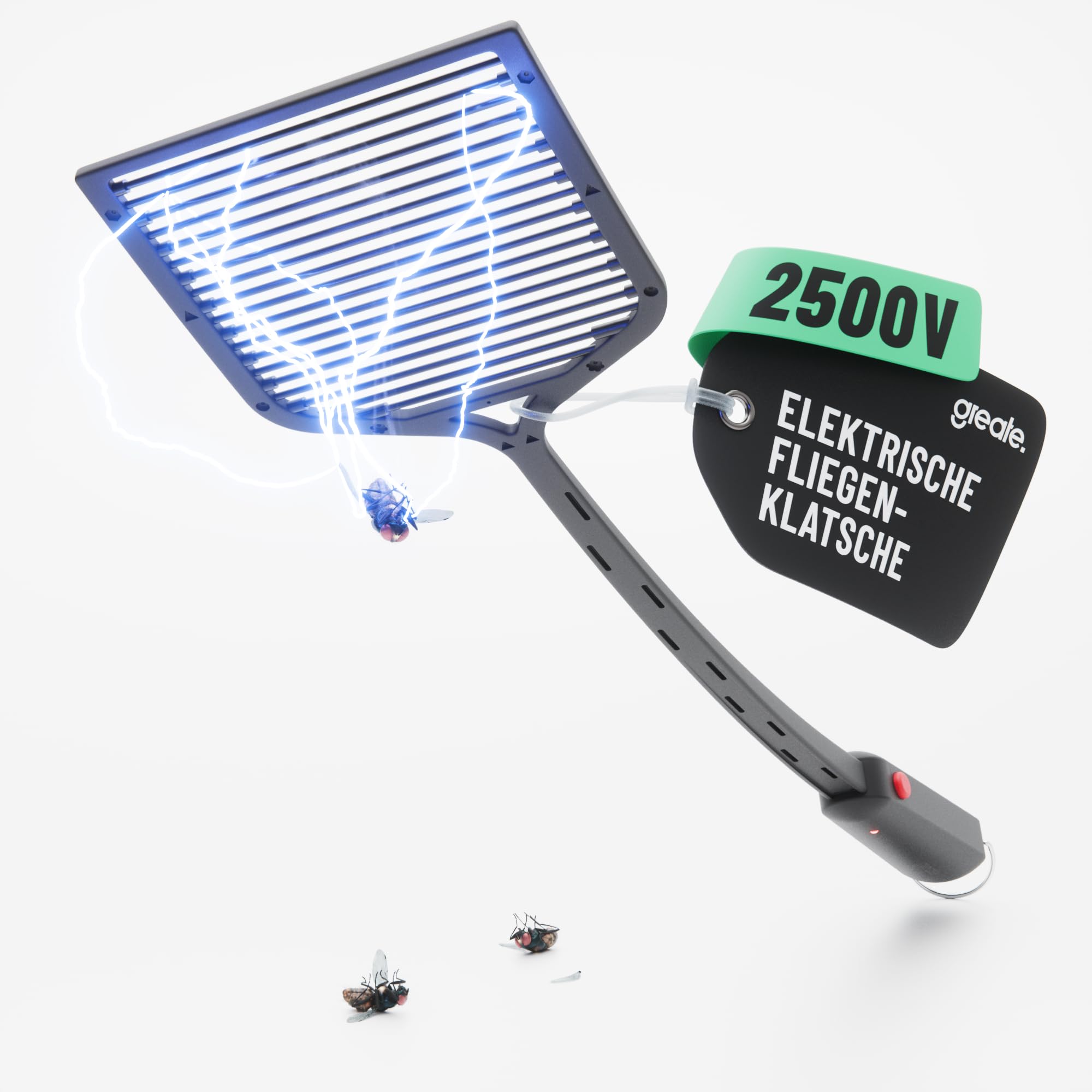 greate elektrische Fliegenklatsche extra stark inkl. Batterien