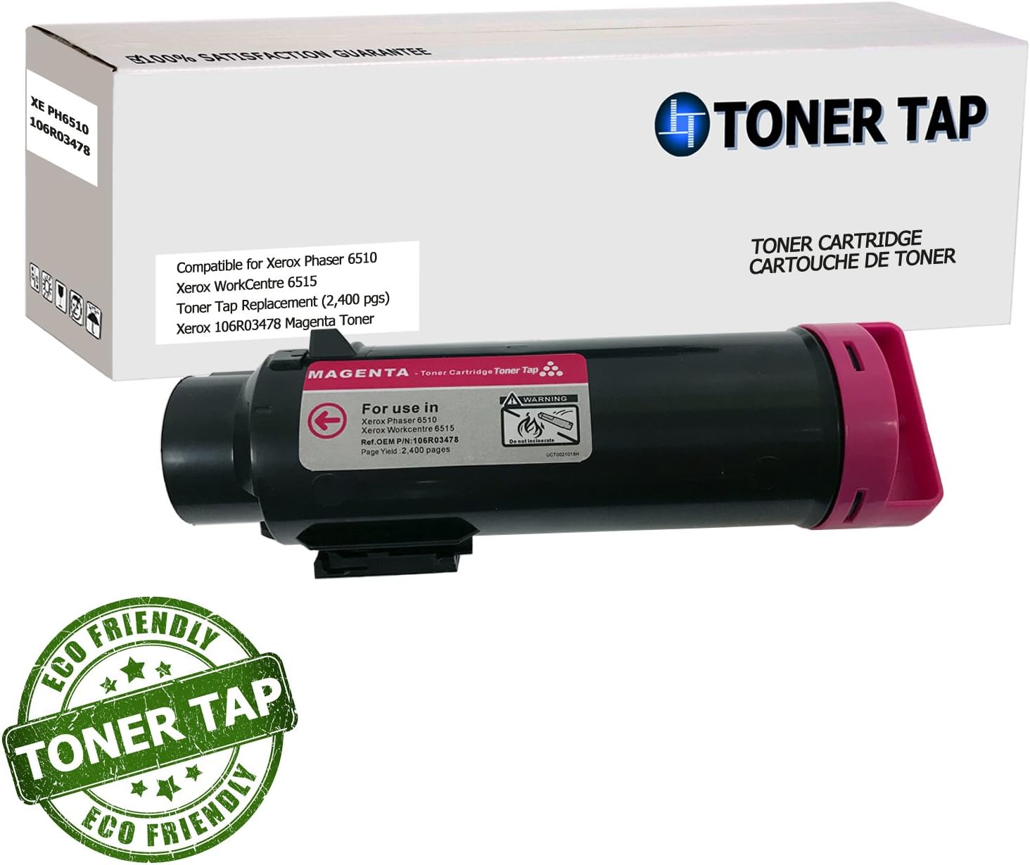 Toner Tap for Xerox Phaser 6510, WorkCentre 6515 Compatible Toner Replacement High Yield (5 Pack, 2 Black, 1 CMY): Electronics