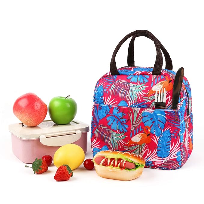 Lunch Bag Insulated Lunch Bag Lunch Box Tote Bag Lunch Organizer Lunch Holder (RED) Amazon