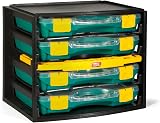 Tayg 301001 Multibox 4 Organiser Cases 335x250x275mm Yellow Green Black view 1
