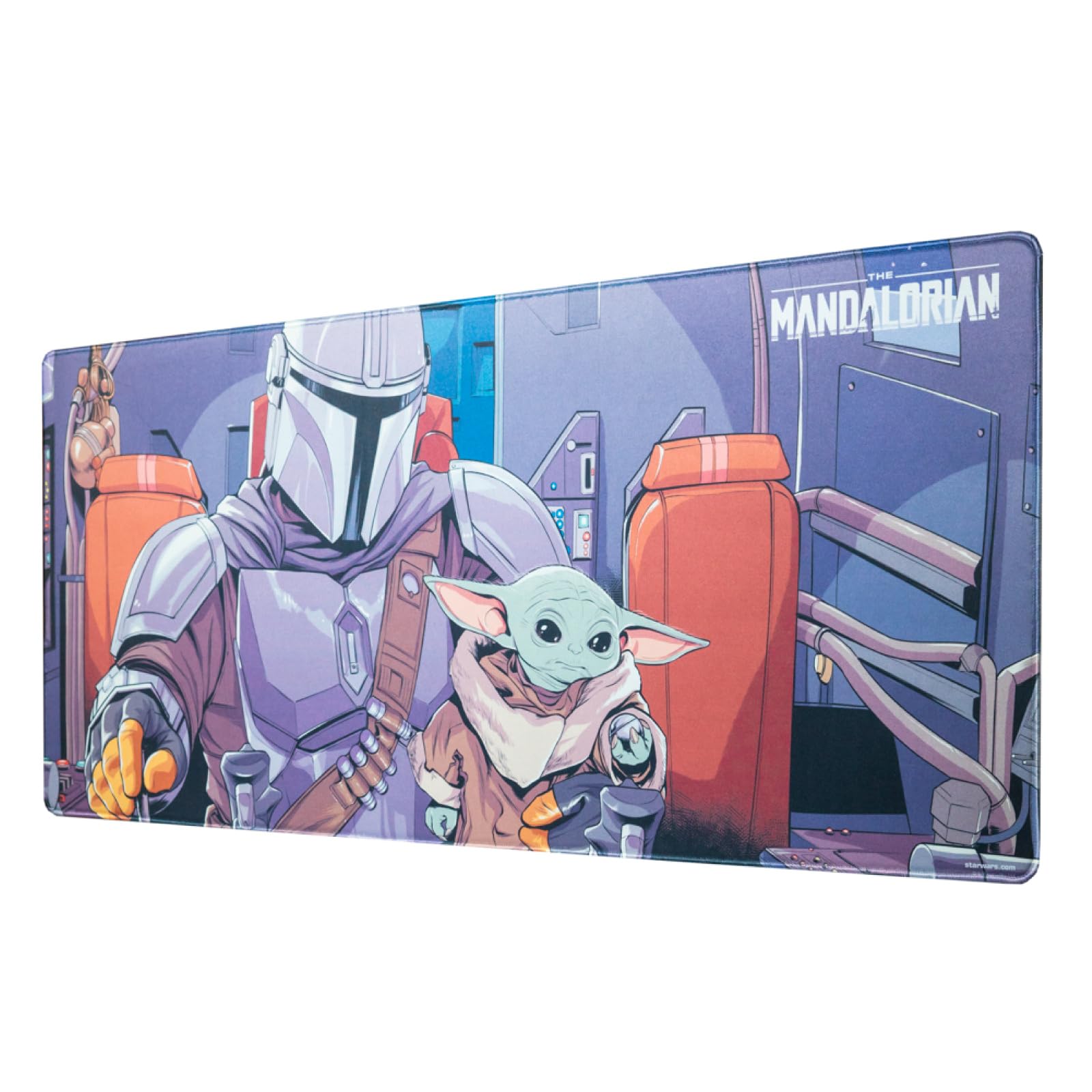 Grupo Erik XXL Mouse Pad - The Mandalorian Star Wars Gifts | Gaming Desk Mat 31.5 x 13.8 inches, Non-Slip Rubber Keyboard & Mouse Mat Large | Grogu Gifts Baby Yoda