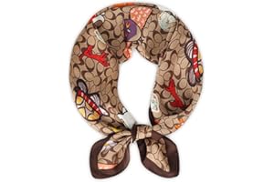 Relang Fashion silk Satin Head Scarf for Women Hair Bandana Hair Scarf Wrap Neck Scarf for Women 27.5×27.5 inches