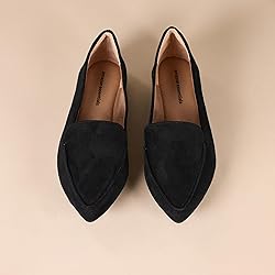 Amazon Essentials Women's Loafer Flat, Black
