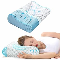 MUUEGM Gel Memory Foam Pillows, Contour Pillows for