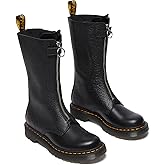 Dr. Martens womens 1b99 Front Zip Leather Mid Calf Boots
