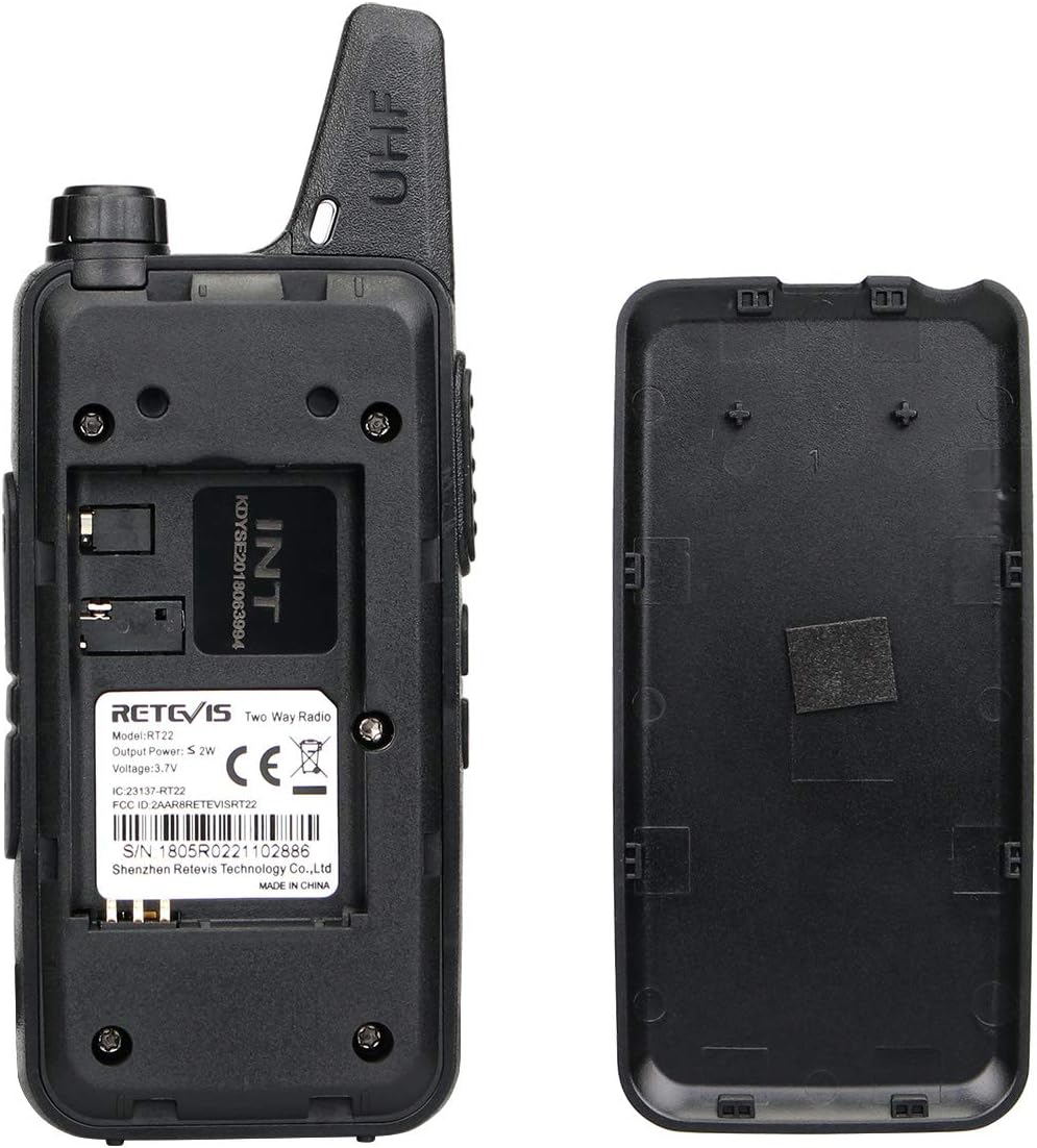 Retevis RT22 2 Way Radios Walkie Talkies,Rechargeable Long Range Two Way Radio,16 CH VOX Small Emergency 2 Pin Earpiece Headset,for School Retail Church Restaurant(10 Pack)