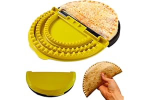 Tortilla Crimper & Quesadilla Maker, Adjustable Taco Crimper 3-in-1 Tortilla Sealer and Sandwich Crimper Press with Locking W