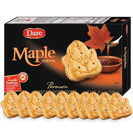 Dare Maple Leaf Crème Cookies Classic Canadian Cookie