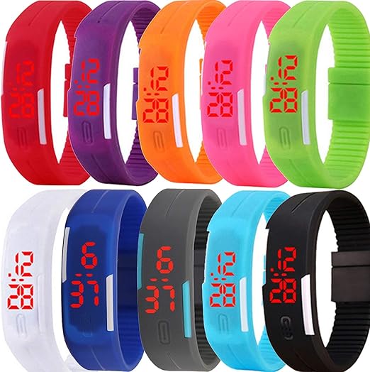 led silicone watch
