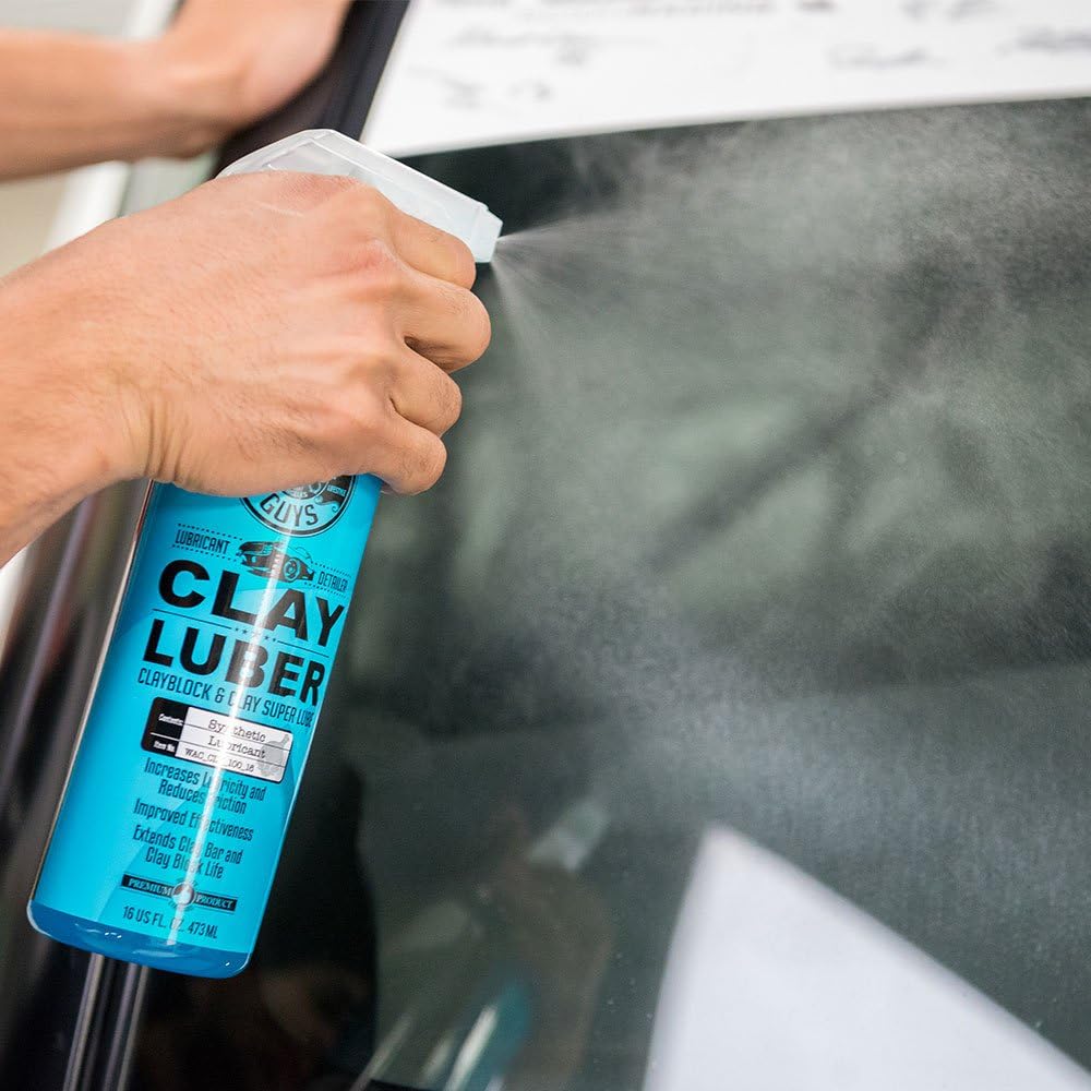 Chemical Guys Clay_Block_KIT Clay Block V2 and Luber Surface Cleaner: Automotive