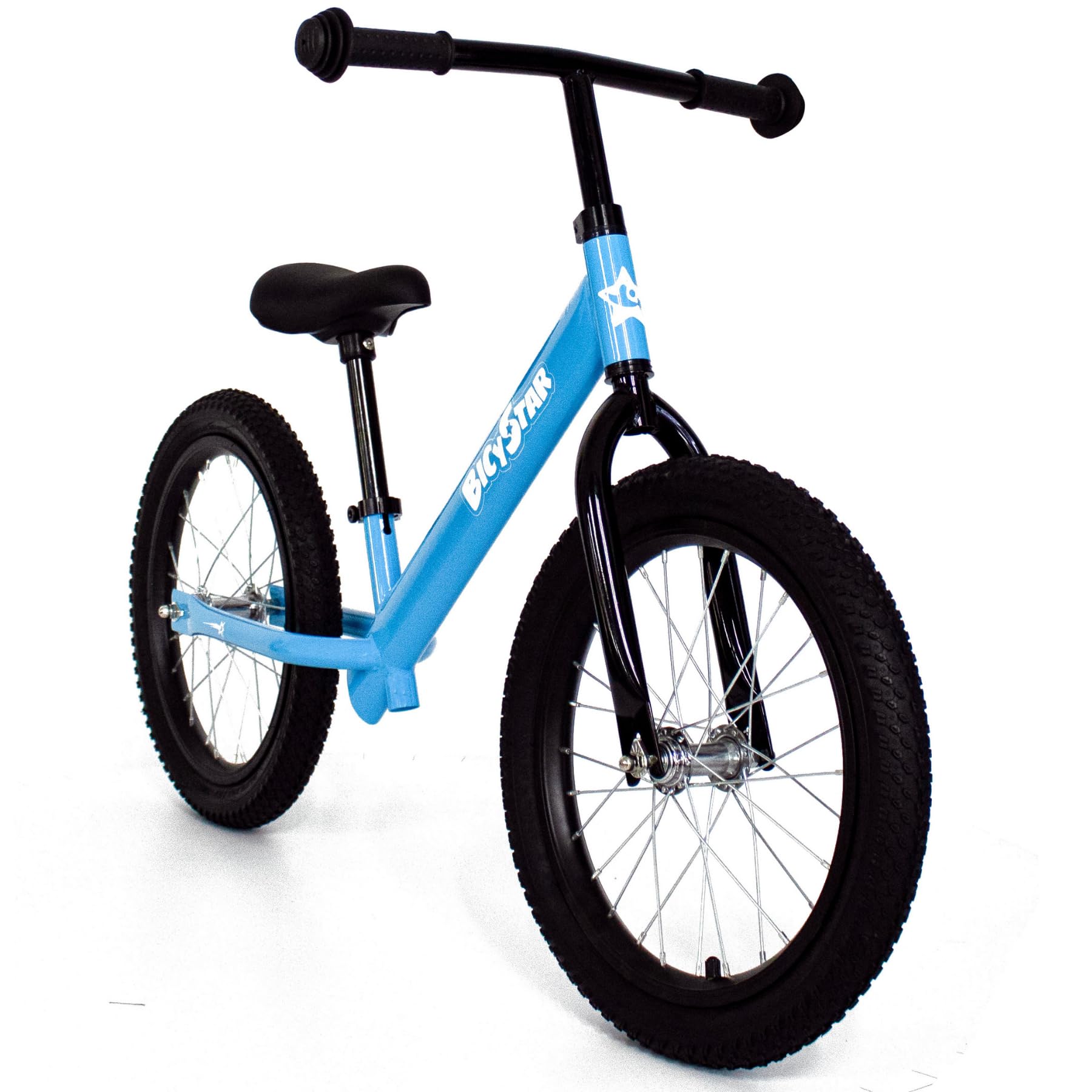 16 Inch Balance Bike, Toddler Bicycle Ages 5-8, Air Tires, Footrests, No Pedals Push Bike, Toddler Outdoor Toy Bike for Kids, Boys Girls