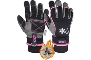 BC KONGOUARD KONGOUARD Waterproof Winter Work Gloves for Women, 3M Thinsulate Thermal Gloves Warm Gloves for Skiing Hiking Gardening Outdoor Work