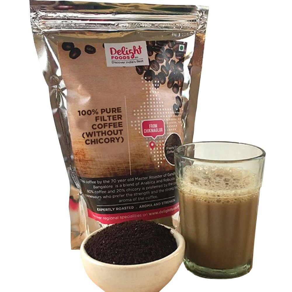 Delight Foods Pure Filter Coffee Without Chicory 250 Gm Amazon De Grocery
