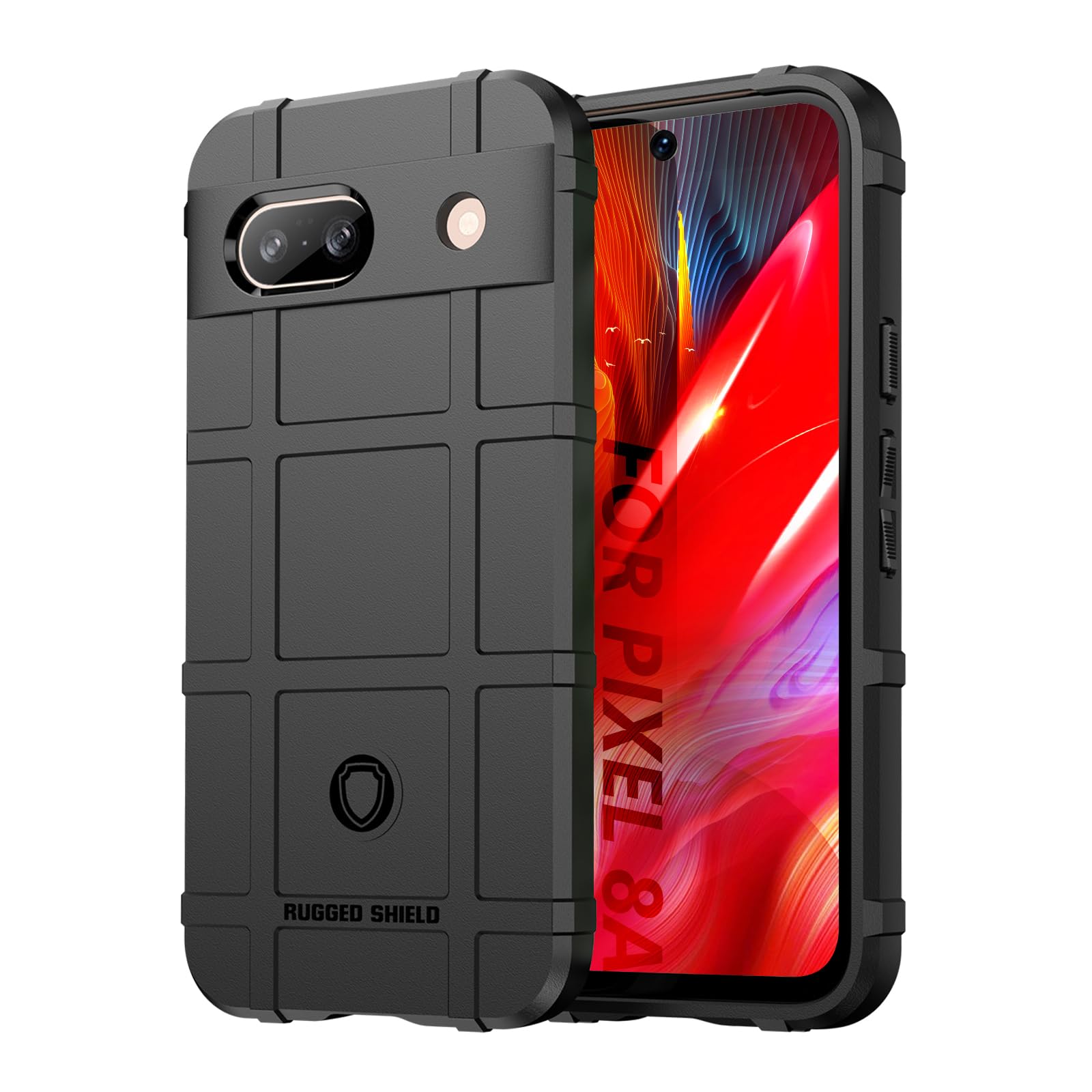 TailTech Case for Google Pixel 8A Case Google 8A Phone Case, [Black] Rugged Shield Series Case Compatible with Google Pixel 8A,Shockproof
