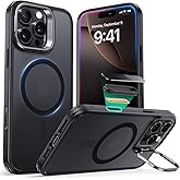 ESR for iPhone 16 Pro Max Case,Camera Control Button Compatible with MagSafe, Military-Grade Protective Case, Built-in Stash Stand Phone Case Classic Series, Frosted Black