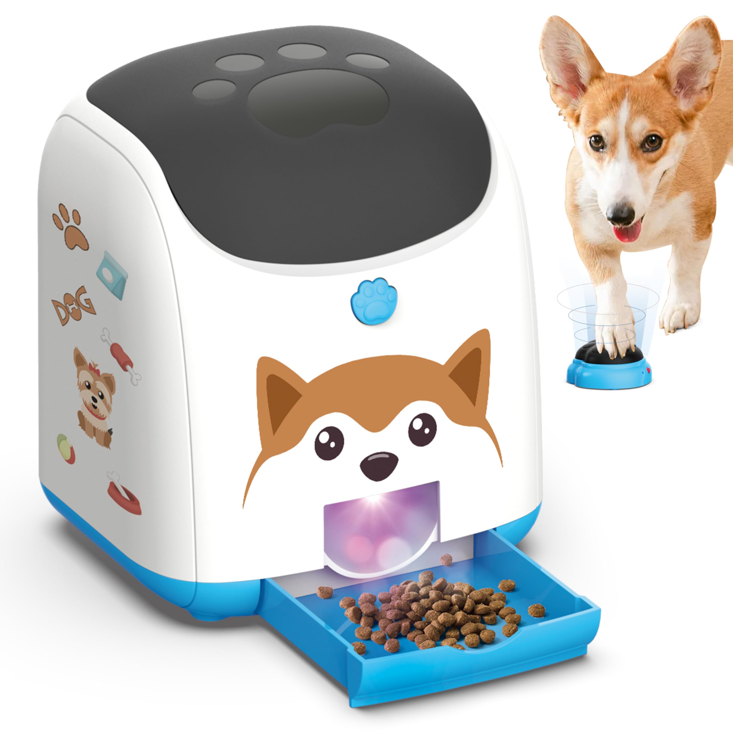 Photo 1 of **PARTS ONLY**PICAPETS Dog Puzzle Feeder Toy – Remote Control Automatic Treat Dispenser with Light, Interactive IQ Training Slow Feeder, Large Capacity for All Dog Breeds
