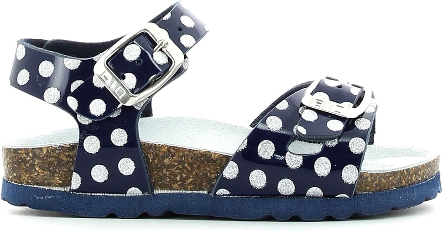 Sandali con Fiori Bambina mare Argento 27 - KikkiLine