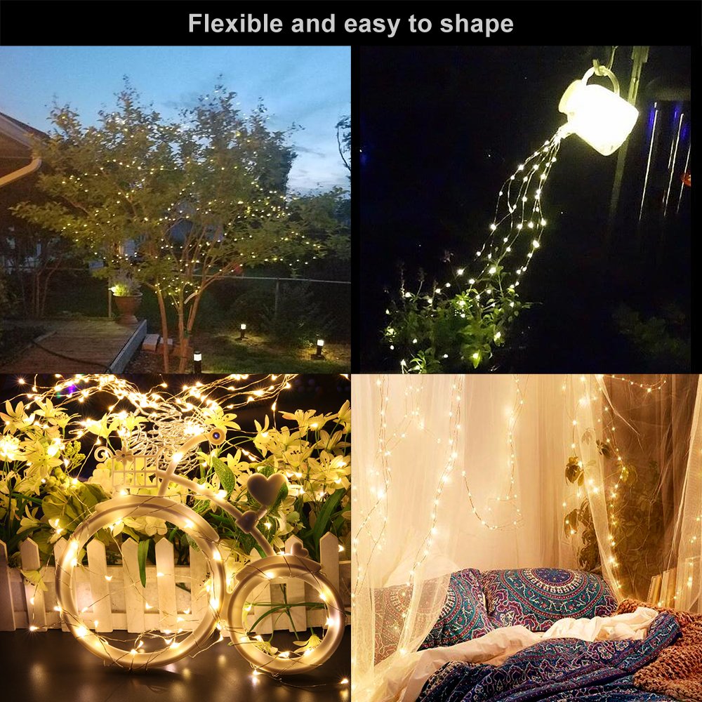 Stringhe Luci LED 2 Pezzi 10m 100 LED Bianco Freddo - Impermeabili IP65 Con Telecomando E Timer - 3