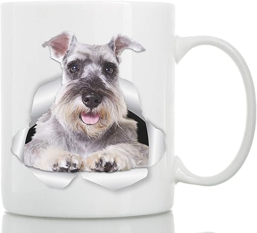 Amazon Com Super Gray Schnauzer Mug Ceramic Schnauzer Coffee Mug Perfect Schnauzer Gifts Funny Cute Schnauzer Dog Mug For Dog Lovers And Owners 11oz Kitchen Dining
