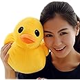 Bansusu 30CM Plush Yellow Duck Soft Stuffed Animal Toy Sofa Decoration for Kids Birthday
