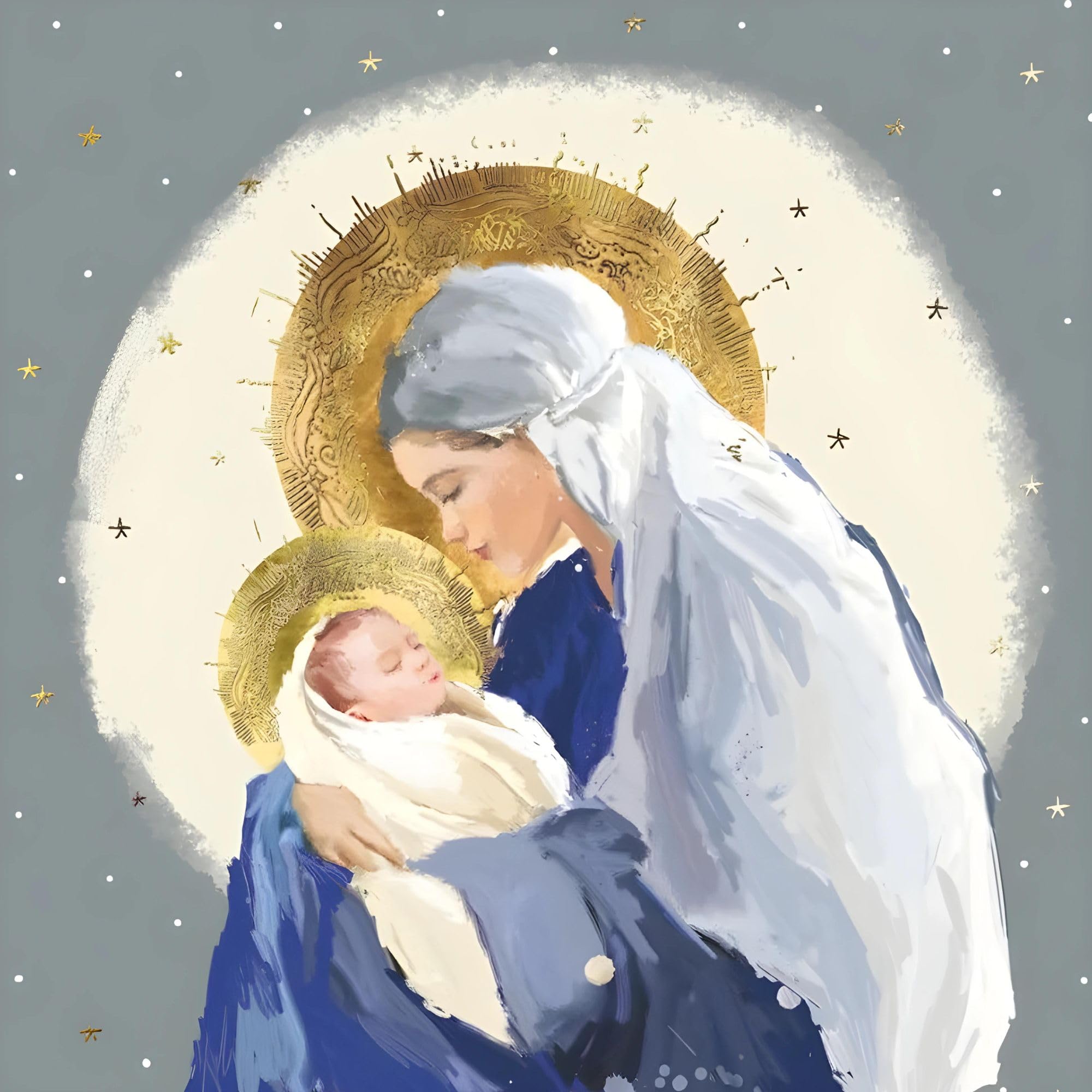 GBCC Charity Christmas Cards Pack of 20 - Religious Nativity Scenes - Assorted Premium Christmas Greeting Cards Multipack with Envelopes - 10 Each of 2 Designs - Supporting UK Charities