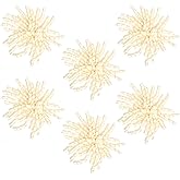 LIZLOVESS 6 Inch Ivory Curly Bows for Gift Wrapping Set of 6, Self Adhesive Bows Ivory Gift Bows for Presents, Satin Ribbon Bows for Birthday, Wedding, Christmas, Bridal Shower, Gift Wrap Accessory