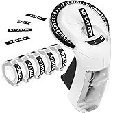 Vixic Embossing Label Maker, Vintage Embossed Label Makers, Old School Embosser Labeler with 9mm 3D Waterproof-Labels, Manual Retro Labelmaker Machine for Home DIY Craft Scrapbook Supplies Office Kids