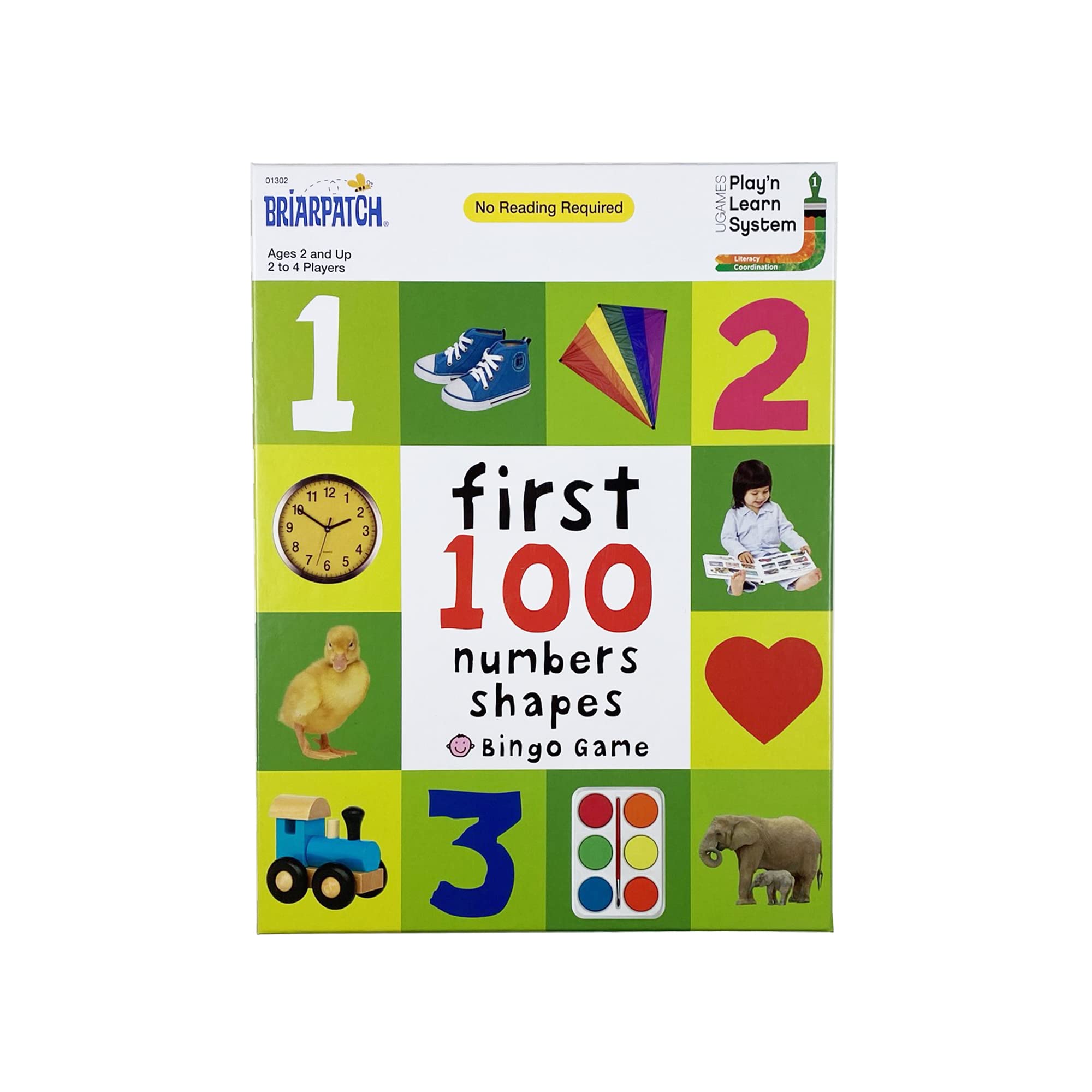 Briarpatch First 100 Numbers, Shapes Bingo Game, Multi