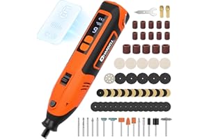 HARDELL Cordless Rotary Tool 12V, 6 Speed Power Rotary Tool with Display Screen, 80pcs Accessories, 2000mAh Fast-Charging Bat