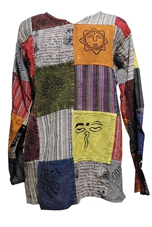 Amazon Co Jp アジアン衣料 コットン ネパール メンズ パッチ