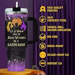 34HD Boo Ghost Tumbler with Handle & Straw, 40oz
