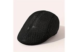 Breathable Mesh Bucket Hat for Men Women, Hollow Out Sun Hat for Hiking Fishing Running, Black Polyester Adjustable Outdoor S