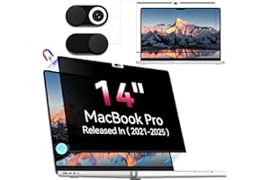 Magnetic Privacy Screen Compatible with MacBook Pro 14 Inch (2021-2025, M1, M2, M3, M4), Removable Matte Anti Glare Blue Ligh